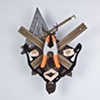 Golem #36; cuckoo clock with tools