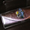 Metallic/Blue Clutch