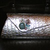 Silver and Turquiose Clutch