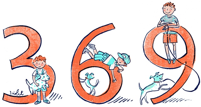 3, 6, 9