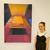 (Artist at Reception Opening)