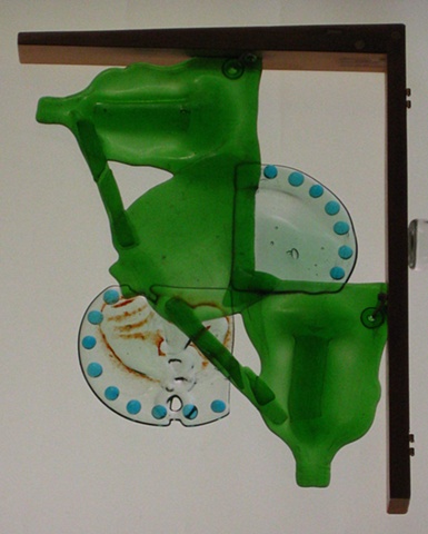 recycled bottle glass, gate