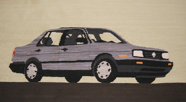1991 silver V.W. Jetta