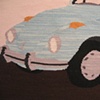 1970 blue V.W. Bug (detail)
