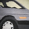 1991 silver V.W. Jetta (detail)