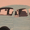 1970 blue V.W. Bug