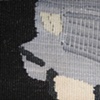 1988 silver Mercury Grand Marquis (detail)
