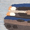 2005 blue Chevy Silverado (detail)