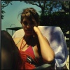 Andrea in her Backyard