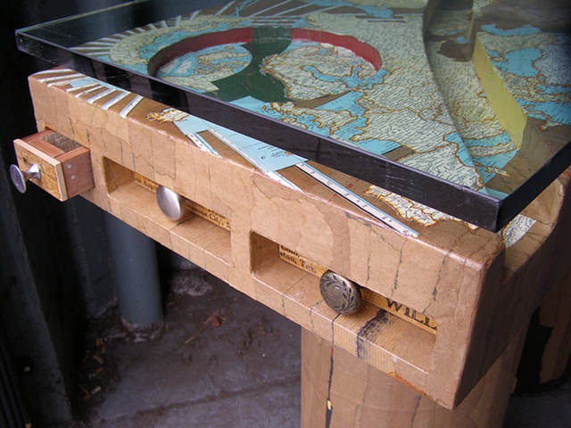detail, stone river table