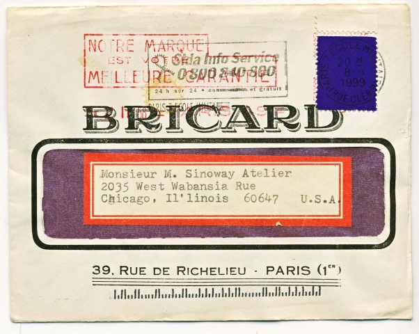 Yves Klein Blue envelope