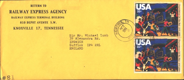 Depredation of the Mails envelope