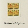 *Limited Hardcover Edition*, collectors copy with artist's signature, and a block of four (4) uncirculated stamps, shipping and handling included...