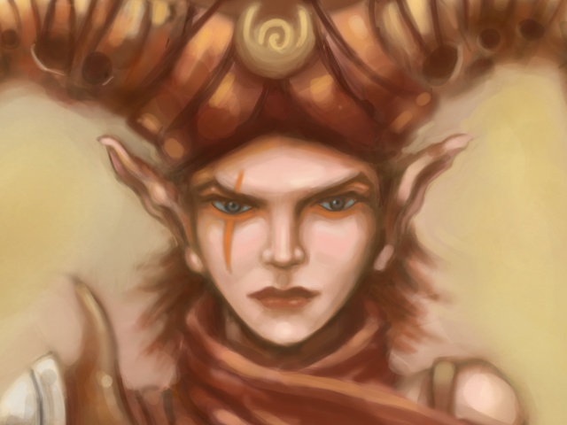 Warrior Girl CloseUp