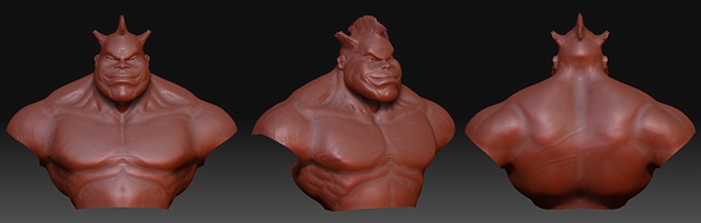 ZBrush Head and Torso Study