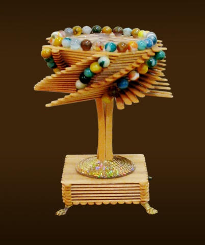 Popsicle Stick Martini Glass