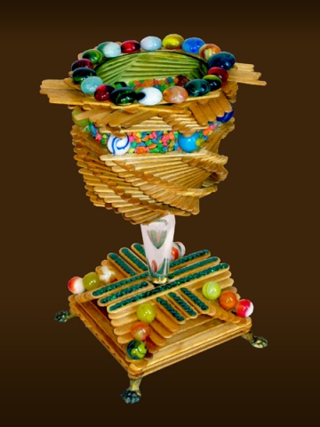 Popsicle Stick Wine Goblet B