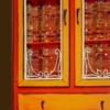 Orange Lighted Cabinet