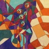 Two 
(Stained Glass Wall 
Sconce Series) version 2 