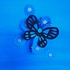flying in blue