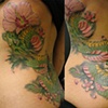Dragon with flowers