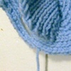 blue doilie