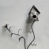 Bird House Garden stake