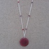 Rainbow Jade & Spinel on Sterling Silver Chain