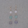 Fluorite & Gold-Filled Wire Earrings