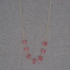 Cherry Quartz & Gold-Filled Chain Necklace