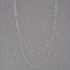 Sterling Silver Double Layer Chain Necklace
