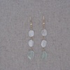 Green Fluorite & Rainbow Moonstone Gold-Filled Wire Earrings