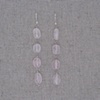 Rose Quartz & Sterling Silver Wire Earrings