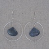 Labradorite & Sterling Silver Hoop Earrings