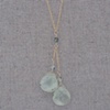 Green Garnet on Gold-Filled Chain