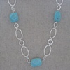 Turquoise on Sterling Silver Chain