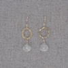 Green Amethyst & Gold-Filled Small Hoop Earrings