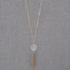 Lemon Quartz Gold-Filled Chain Dangle Necklace