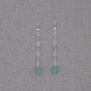 Aventurine & Sterling Silver Wire Earrings