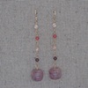 Quartz & Swarovski Crystal Gold-Filled Wire Earrings