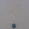 Moss Agate on Gold-Filled Chain