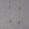 Aquamarine on Gold Filled Chain