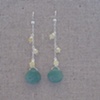 Jade, Opal & Sterling Silver Earrings