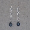 Labradorite & Sterling Silver Chain Earrings
