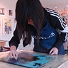 Student in Susan's studio