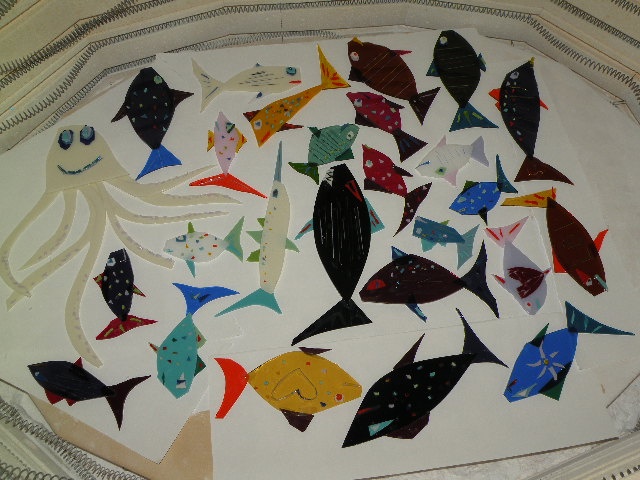 fused glass magnets, light catchers, sun catchers