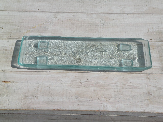 *Glacier* Recycled Glass Tray - Butter Dish
