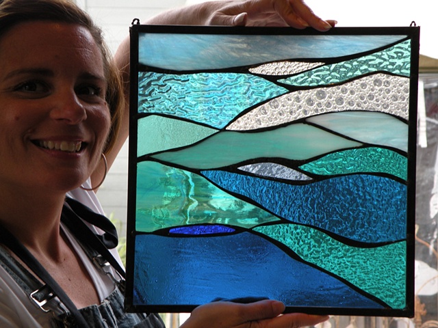 Stained Glass Class - Way to go Sue!