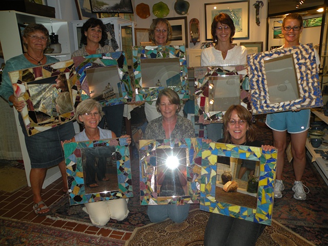 Learn how to make a mosaic mirror
