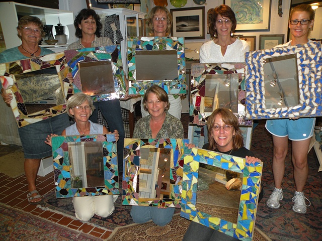 Mosaic Class- Happy Hour Mosaic Mirrors